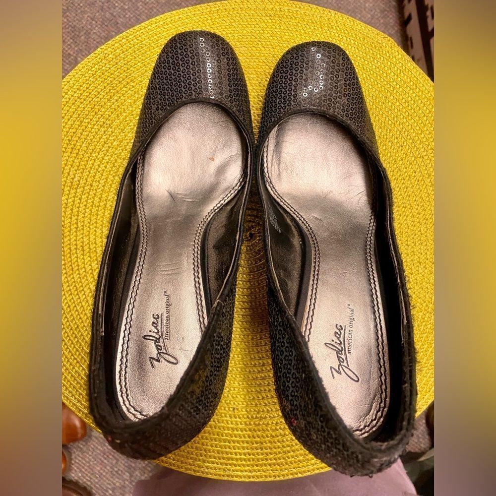 Zodiac 9.5 Black Sequinheels 343 View 3